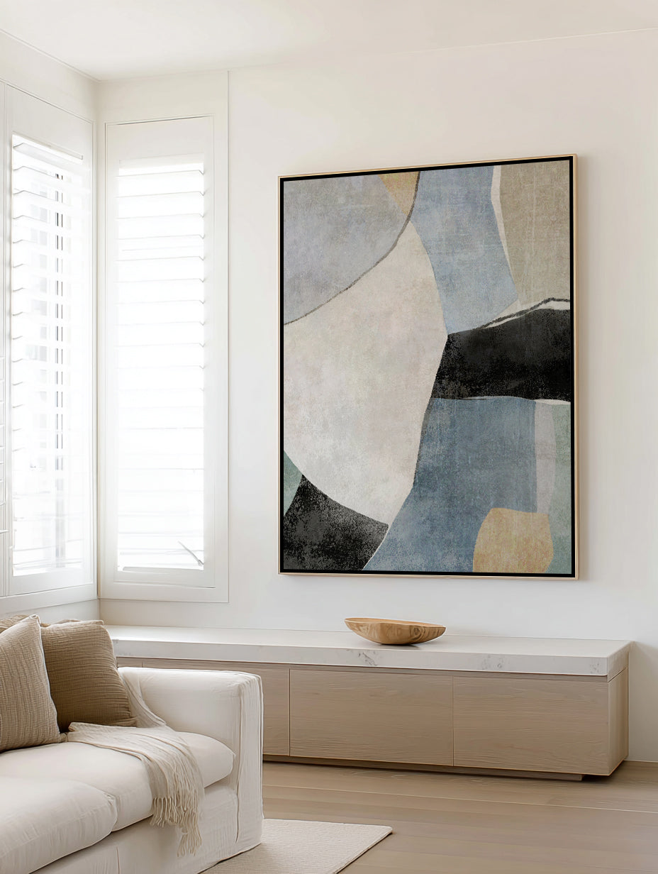 Blue Canyon 3 by Suzanne Nicoll | Framed Canvas Art Print