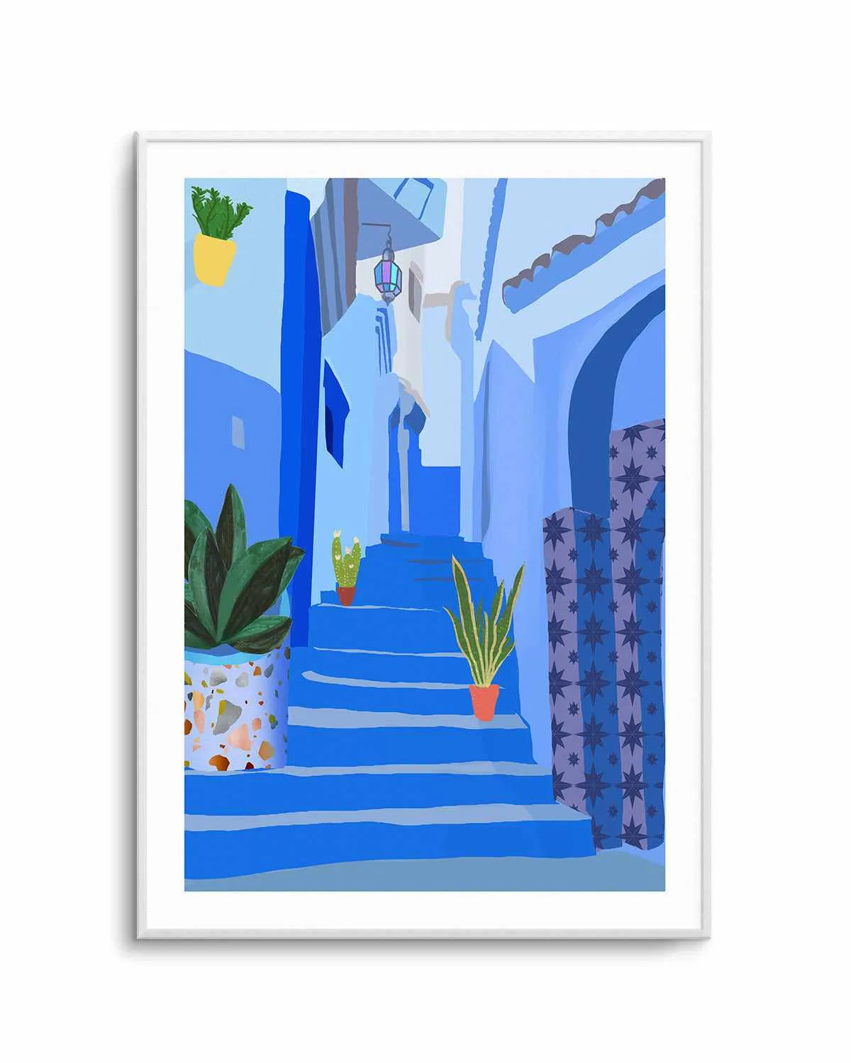 Blue City by Petra Lizde Art Print from Olive et Oriel where you can shop wallpaper and artworks online