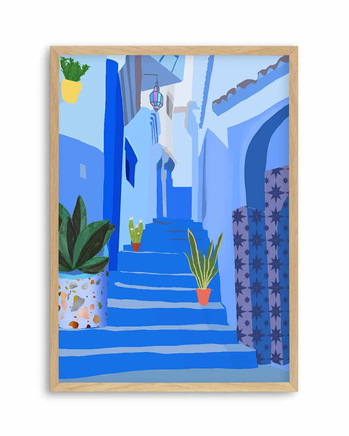 Blue City by Petra Lizde Art Print from Olive et Oriel where you can shop wallpaper and artworks online