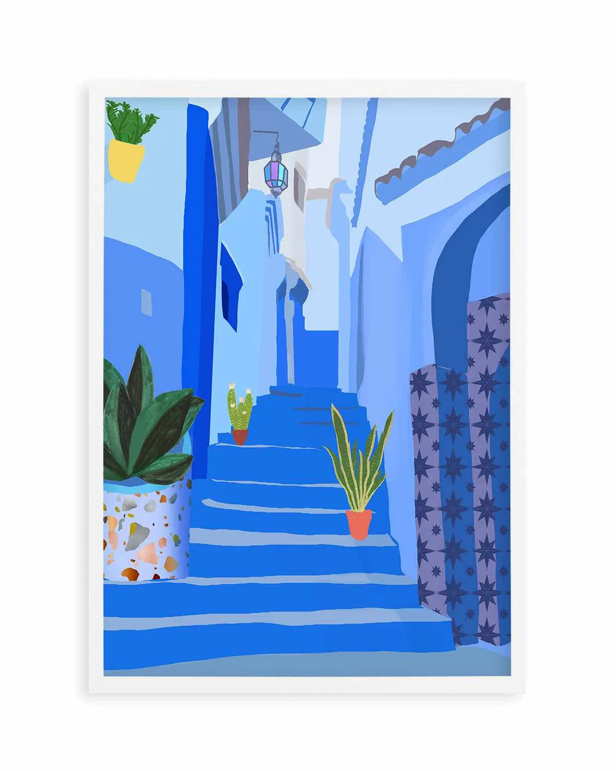 Blue City by Petra Lizde Art Print from Olive et Oriel where you can shop wallpaper and artworks online