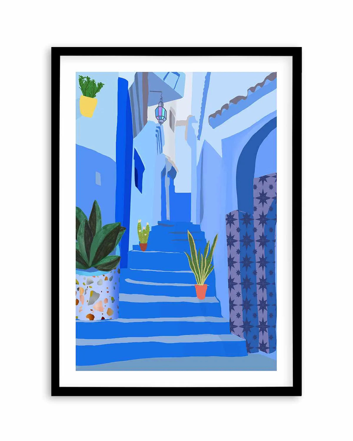Blue City by Petra Lizde Art Print from Olive et Oriel where you can shop wallpaper and artworks online