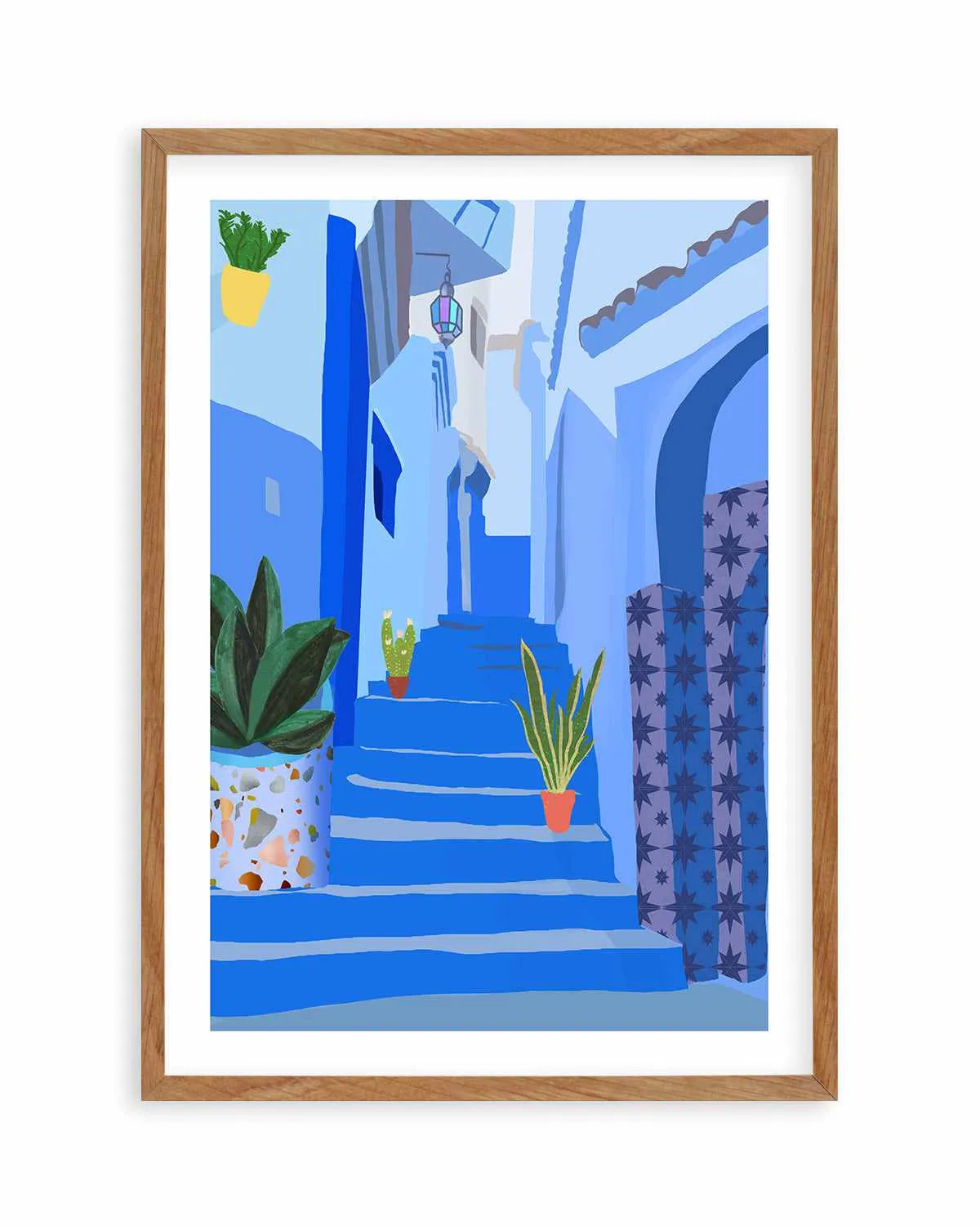 Blue City by Petra Lizde Art Print from Olive et Oriel where you can shop wallpaper and artworks online