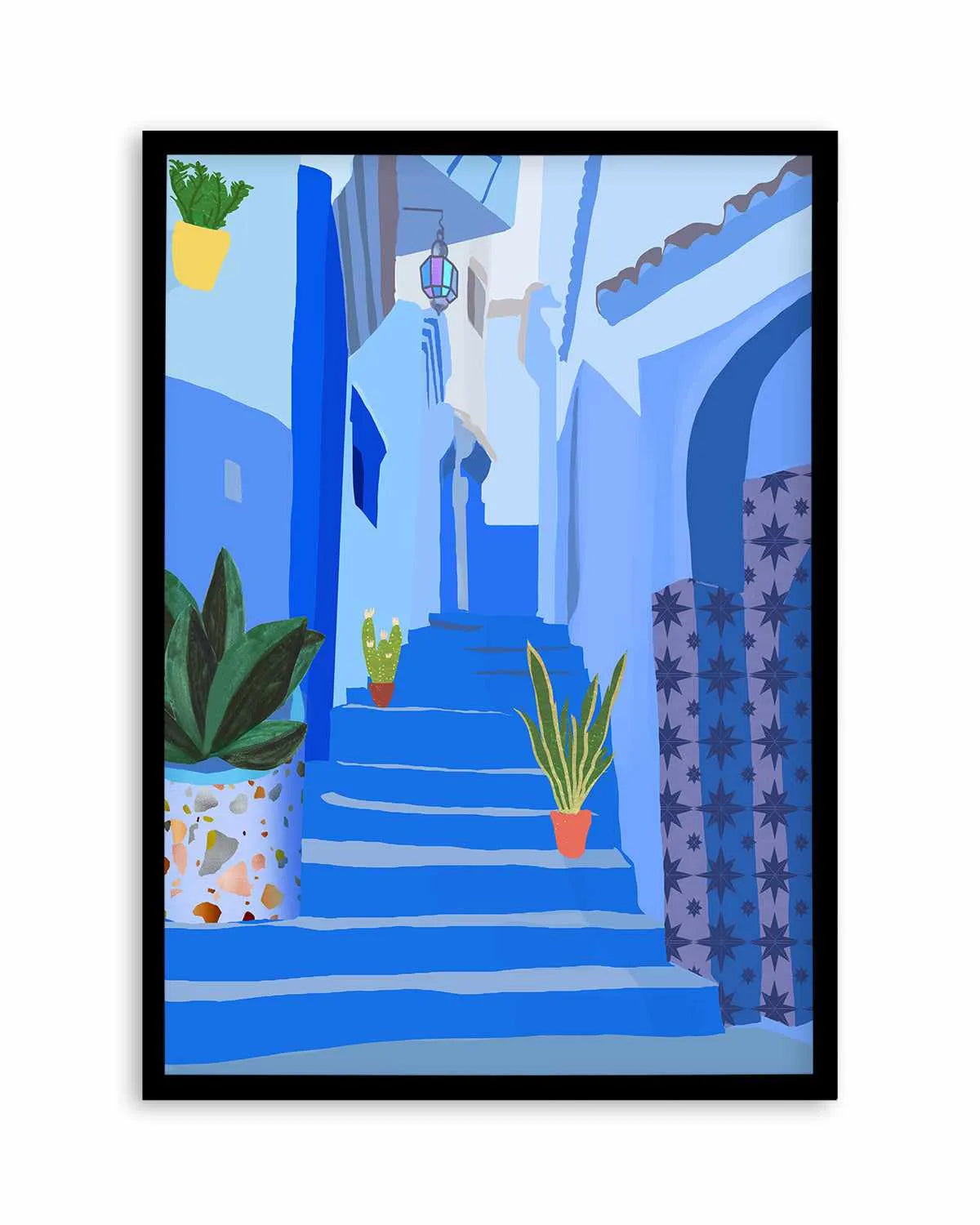 Blue City by Petra Lizde Art Print from Olive et Oriel where you can shop wallpaper and artworks online