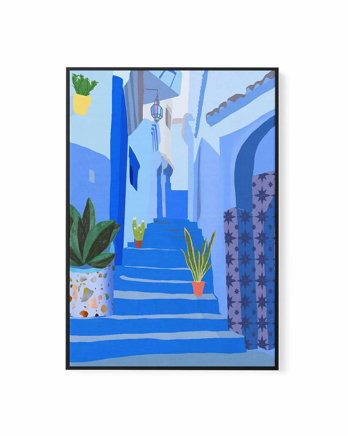 Blue City by Petra Lizde | Framed Canvas Art Print from Olive et Oriel where you can shop wallpaper and artworks online
