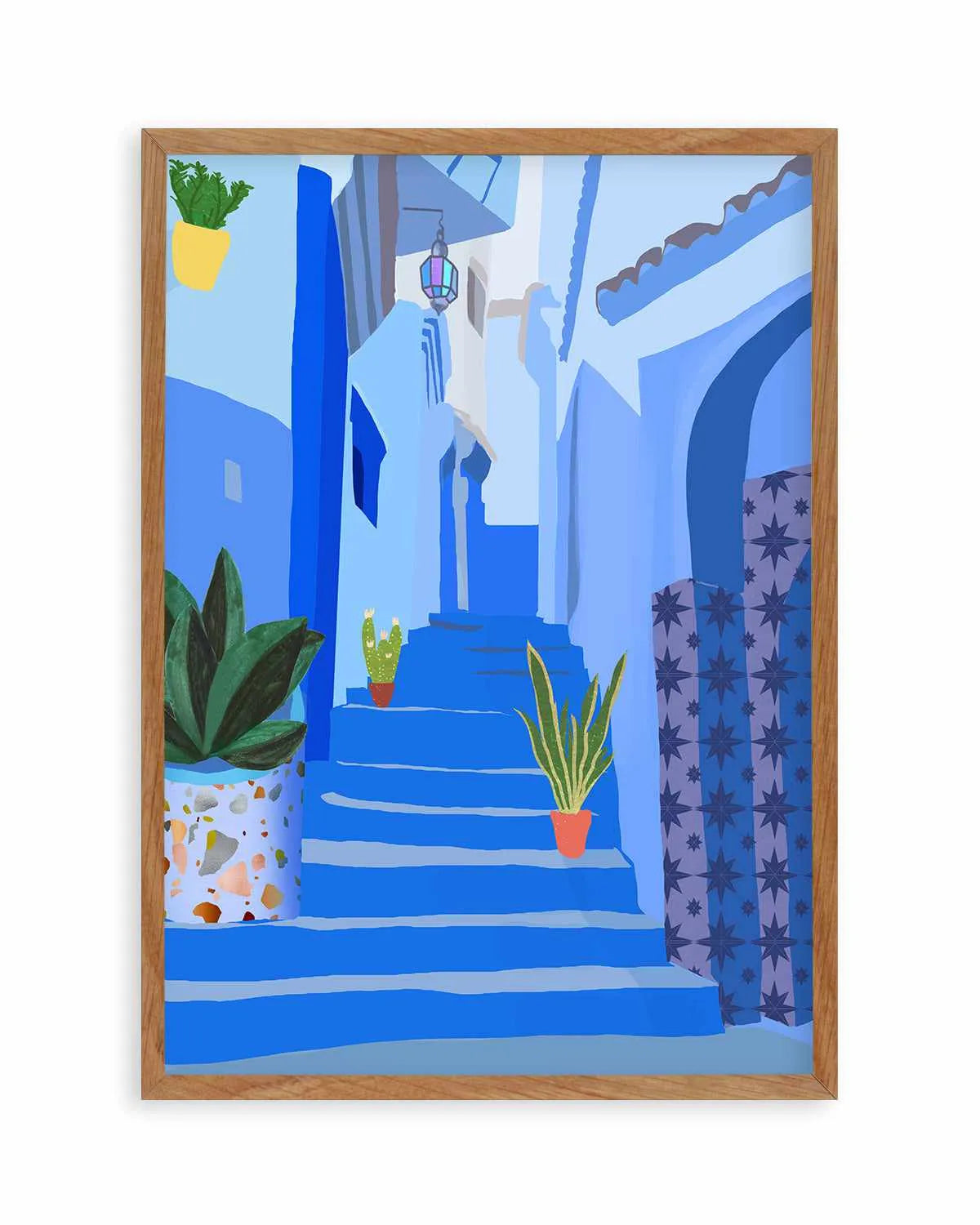 Blue City by Petra Lizde Art Print from Olive et Oriel where you can shop wallpaper and artworks online