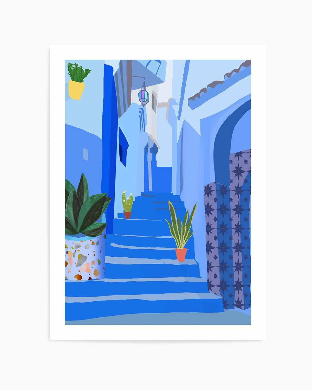 Blue City by Petra Lizde Art Print from Olive et Oriel where you can shop wallpaper and artworks online