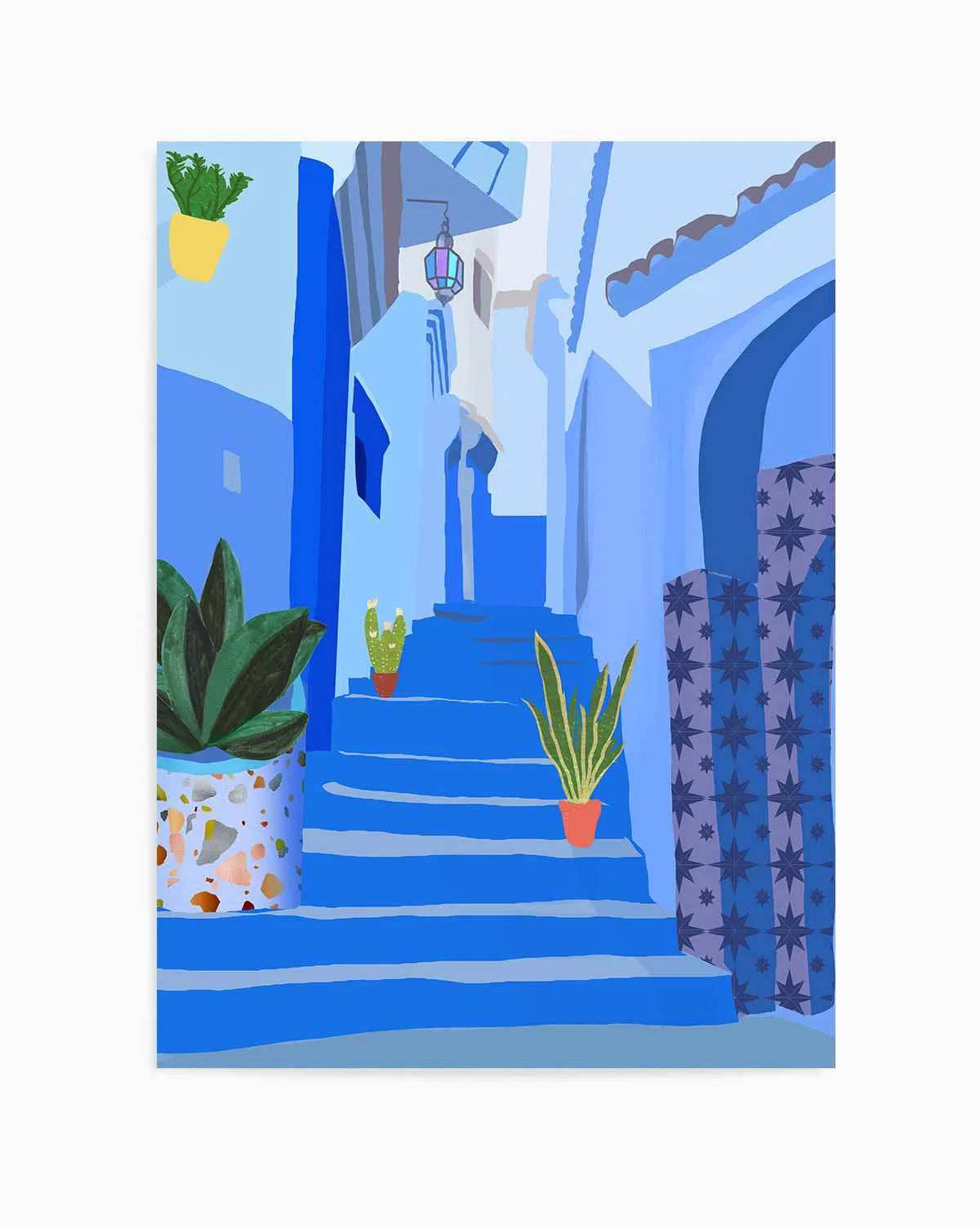 Blue City by Petra Lizde Art Print from Olive et Oriel where you can shop wallpaper and artworks online