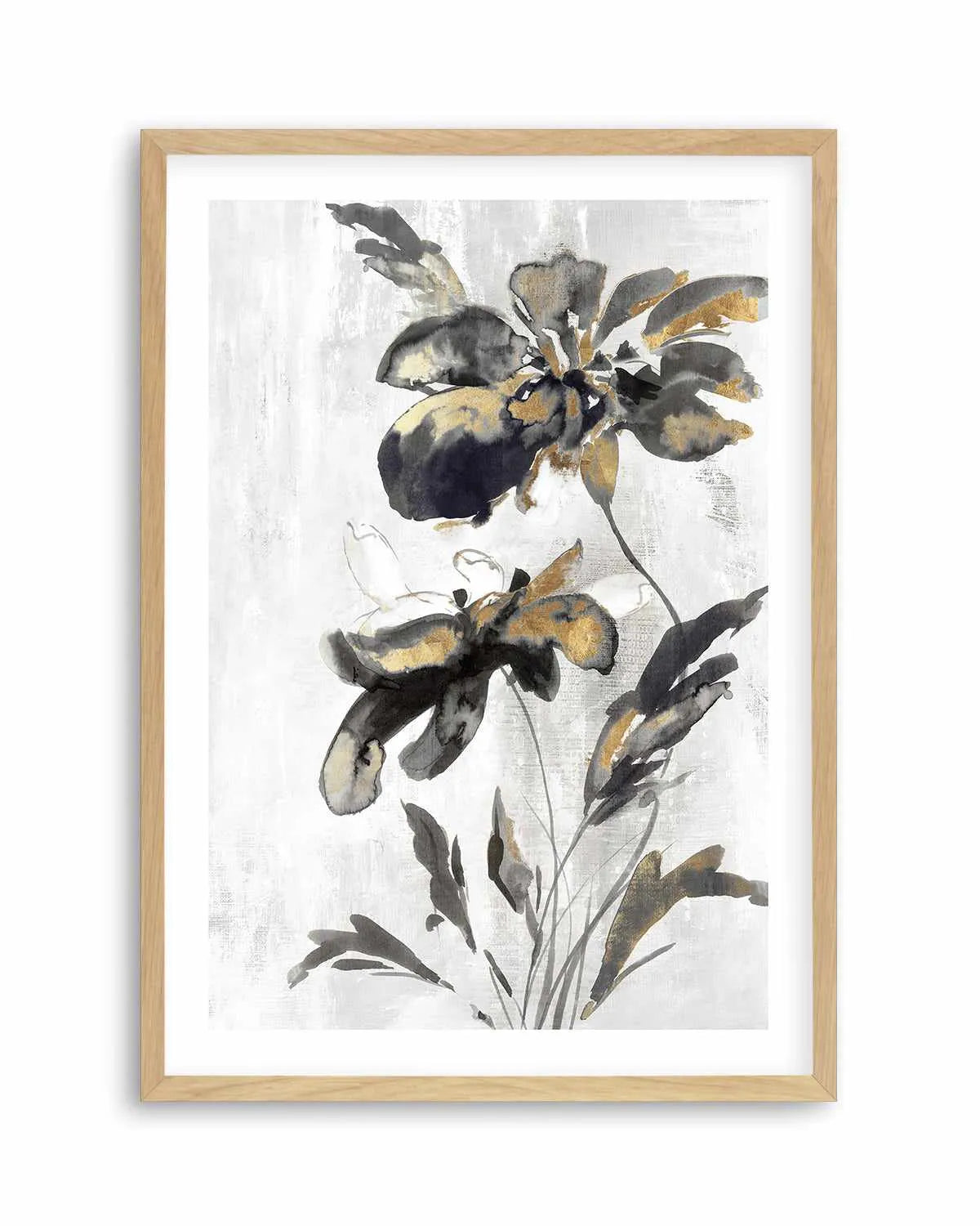 Blue Daphne I Gold Art Print from Olive et Oriel where you can shop wallpaper and artworks online