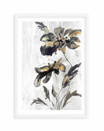 Blue Daphne I Gold Art Print