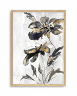 Blue Daphne I Gold Art Print