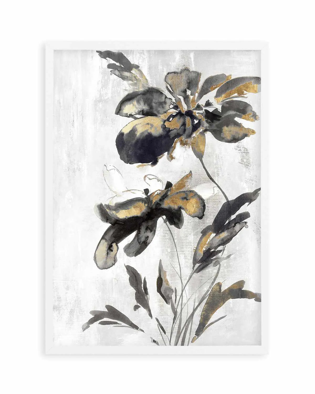 Blue Daphne I Gold Art Print from Olive et Oriel where you can shop wallpaper and artworks online