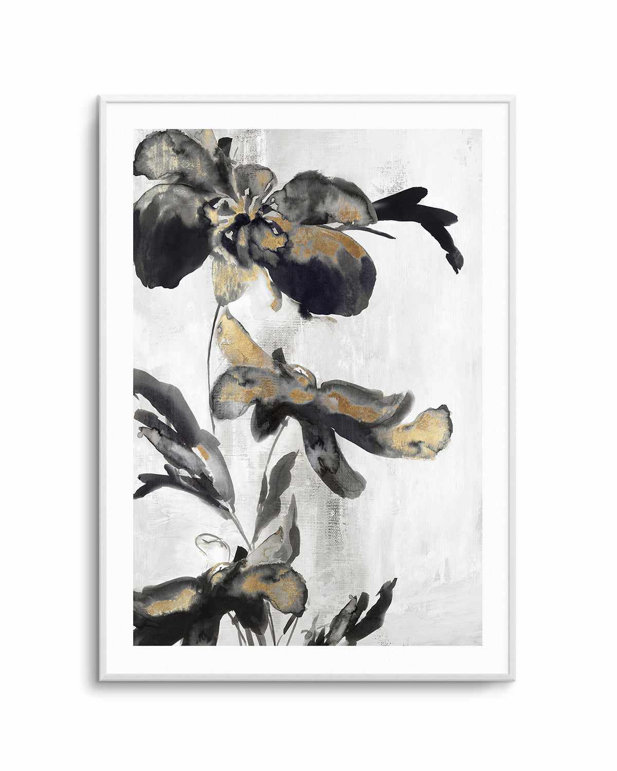 Blue Daphne II Gold Art Print