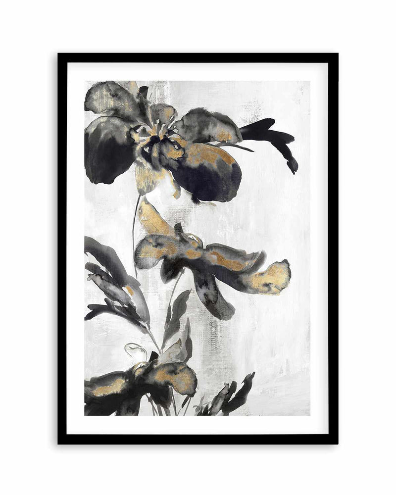 Blue Daphne II Gold Art Print