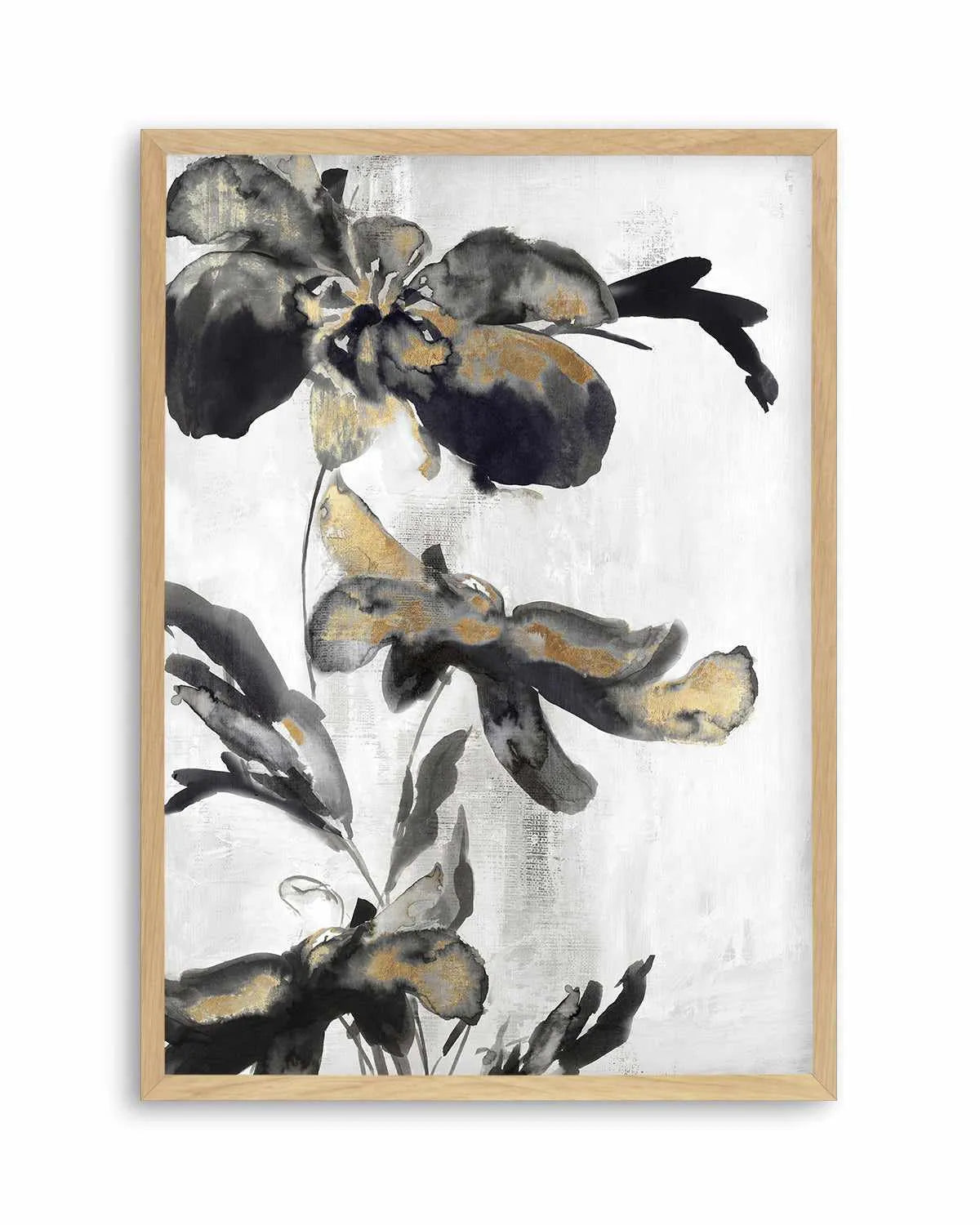 Blue Daphne II Gold Art Print from Olive et Oriel where you can shop wallpaper and artworks online