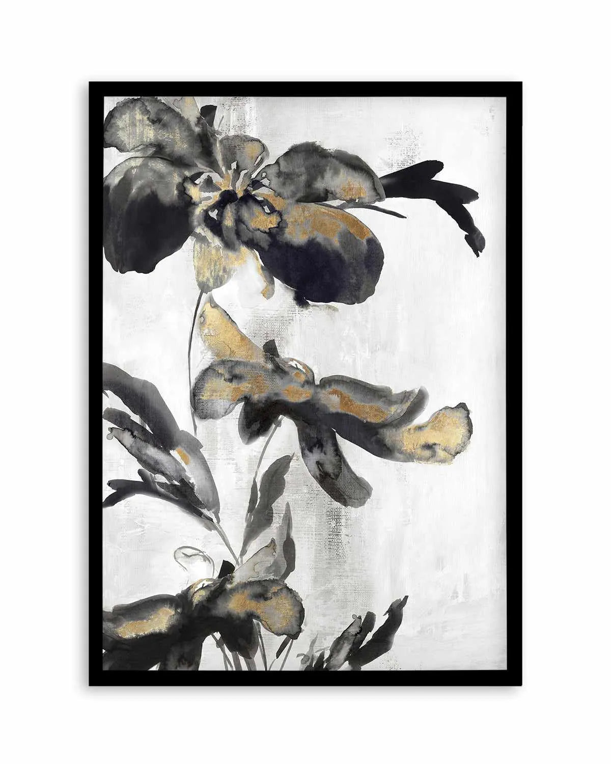Blue Daphne II Gold Art Print from Olive et Oriel where you can shop wallpaper and artworks online
