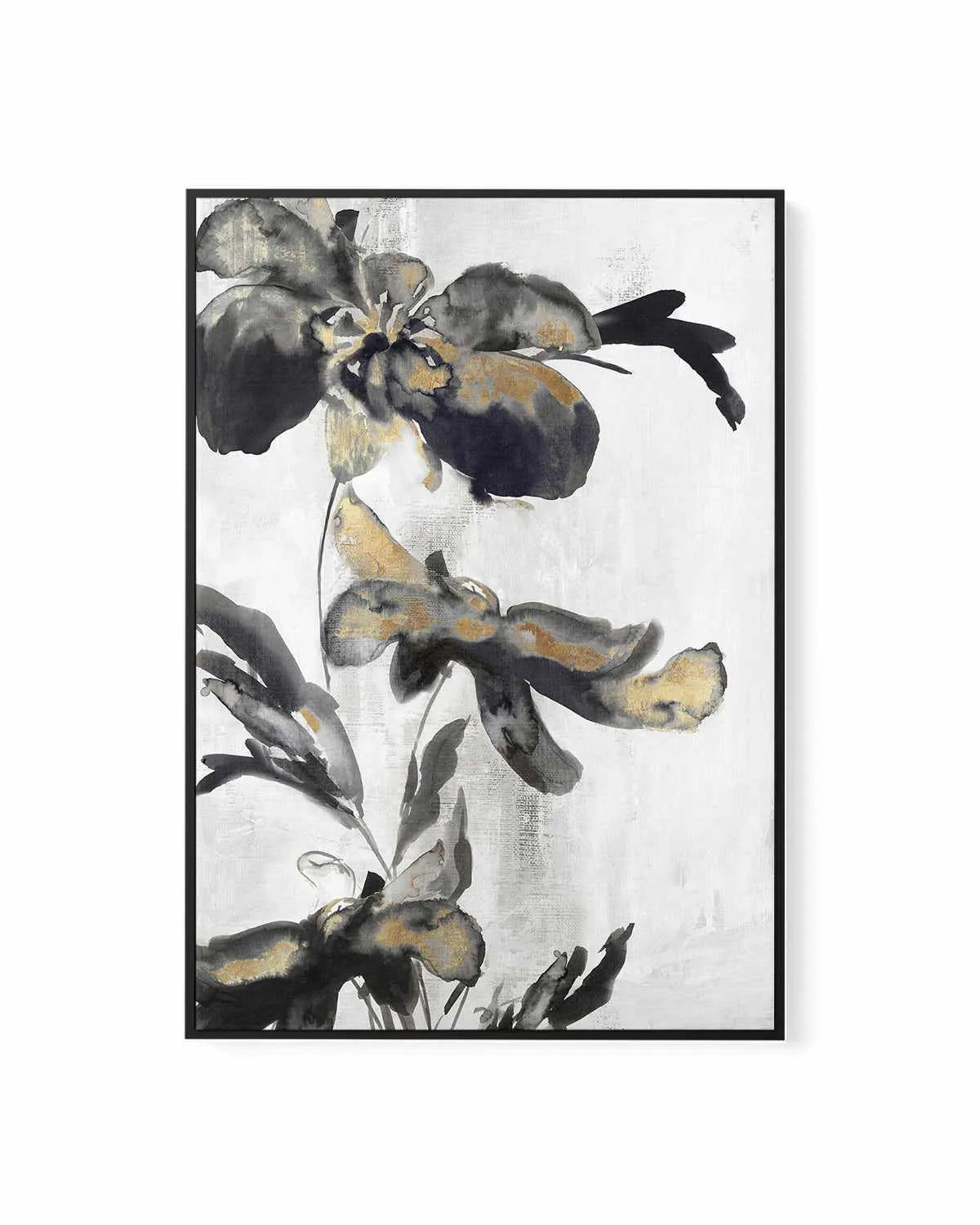 Blue Daphne II Gold | Framed Canvas Art Print from Olive et Oriel where you can shop wallpaper and artworks online