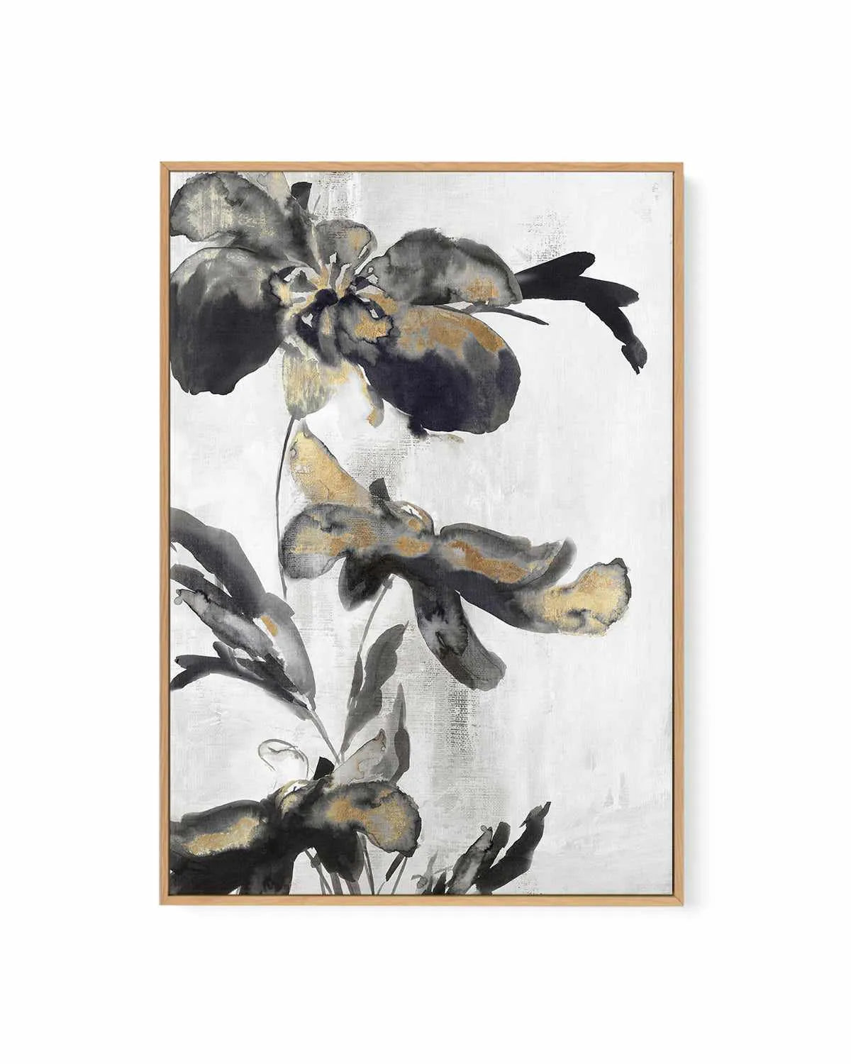 Blue Daphne II Gold | Framed Canvas Art Print from Olive et Oriel where you can shop wallpaper and artworks online