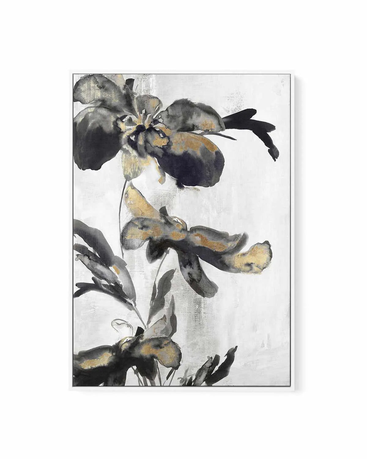 Blue Daphne II Gold | Framed Canvas Art Print from Olive et Oriel where you can shop wallpaper and artworks online