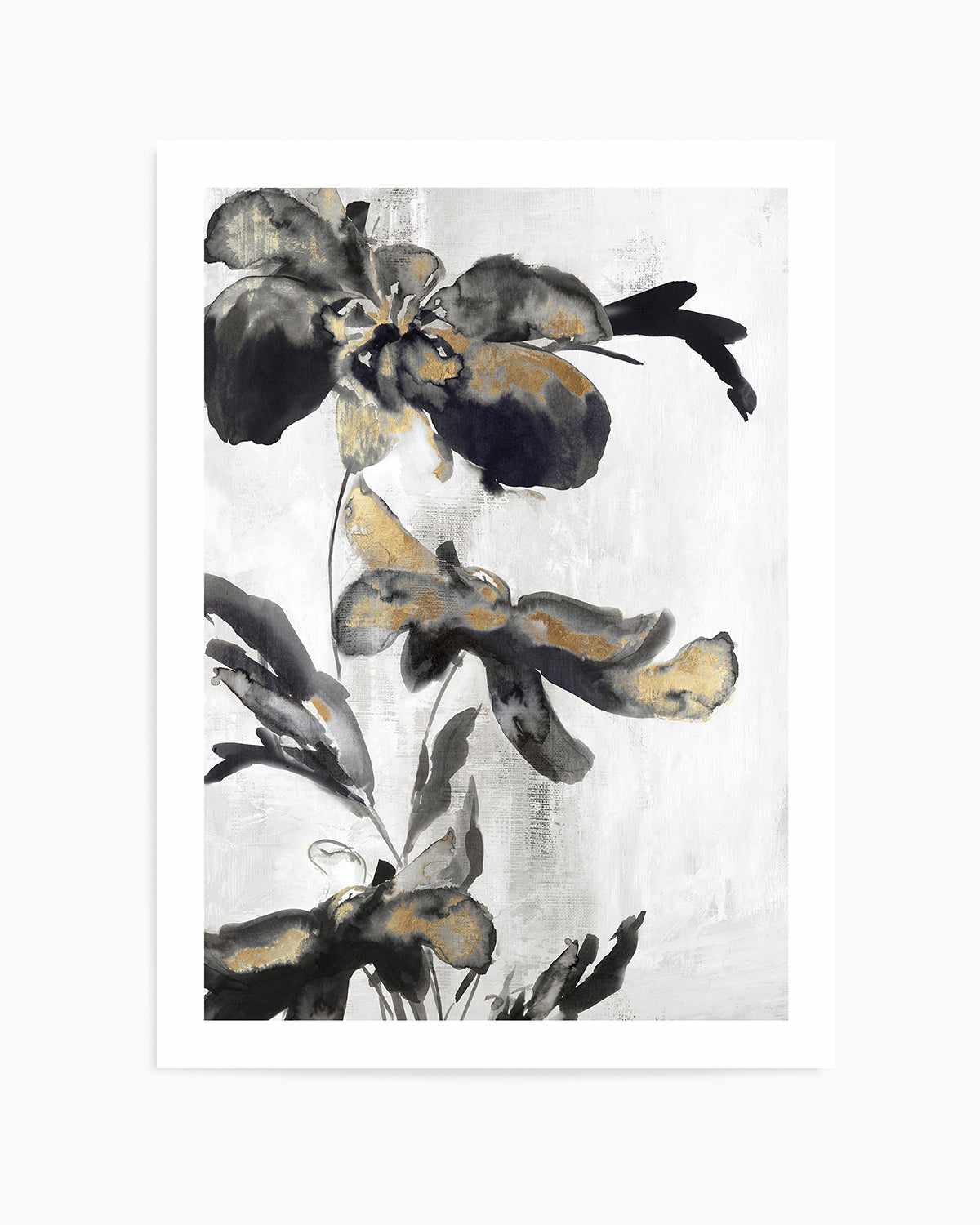 Blue Daphne II Gold Art Print