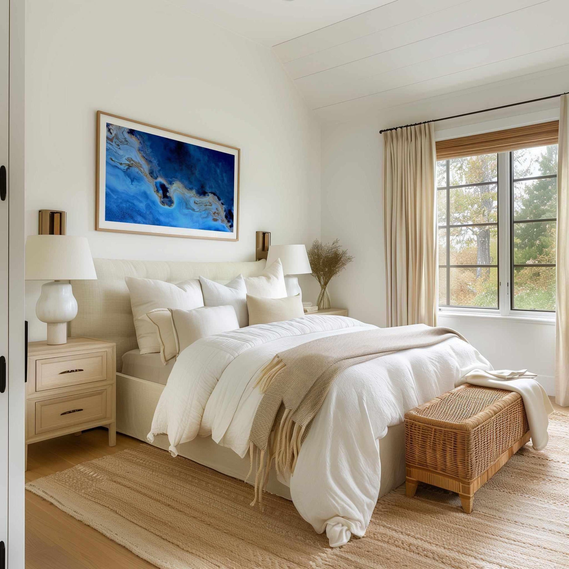 Blue Earth by Phillip Chang | Panoramic Art Print from Olive et Oriel where you can shop wallpaper and artworks online