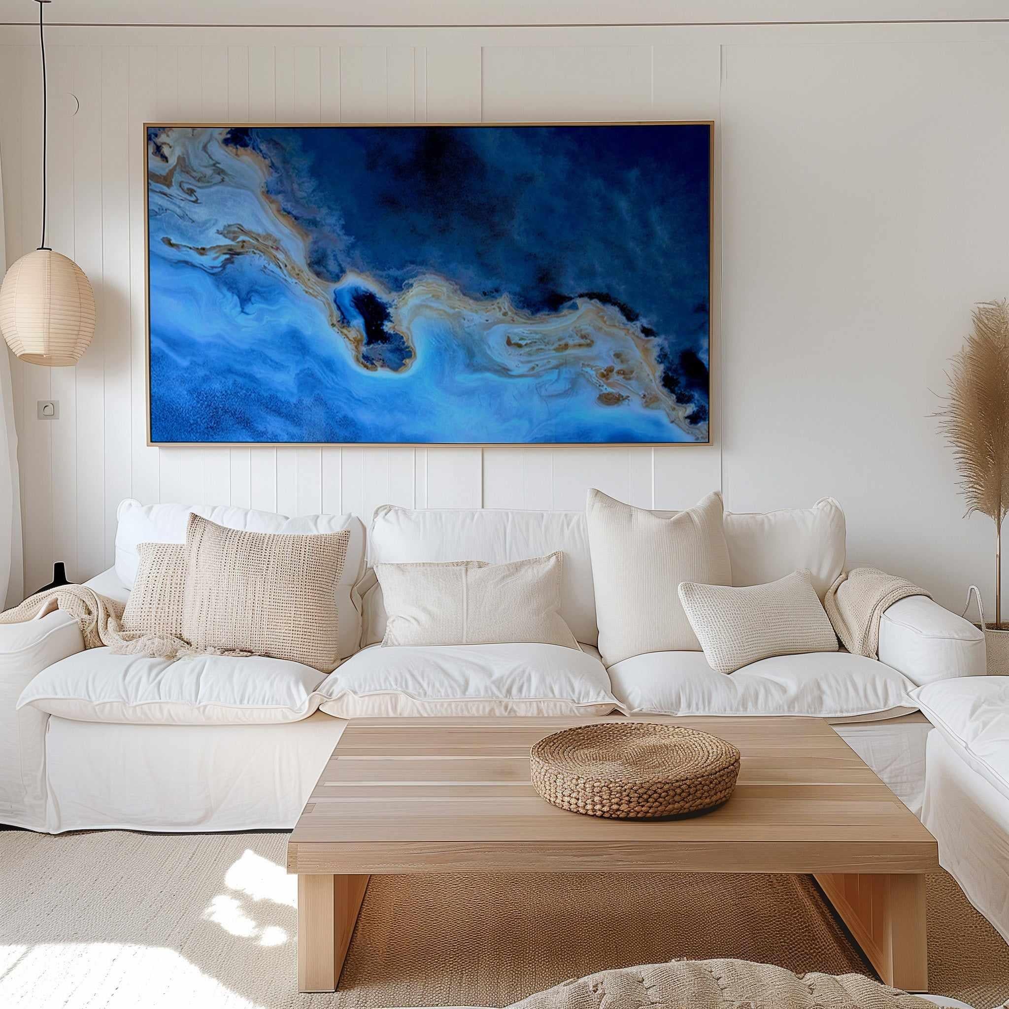 Blue Earth by Phillip Chang | Panoramic Canvas Art Print from Olive et Oriel where you can shop wallpaper and artworks online