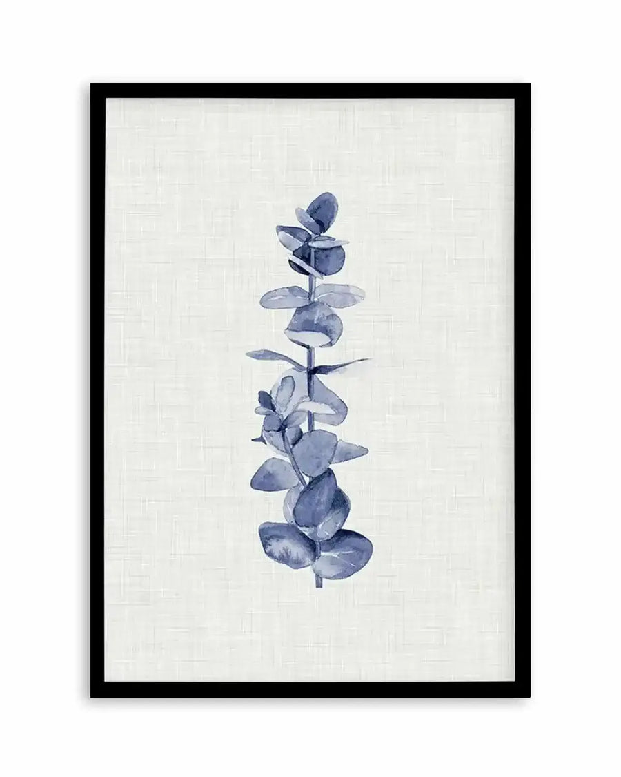Blue Eucalyptus Art Print from Olive et Oriel where you can shop wallpaper and artworks online
