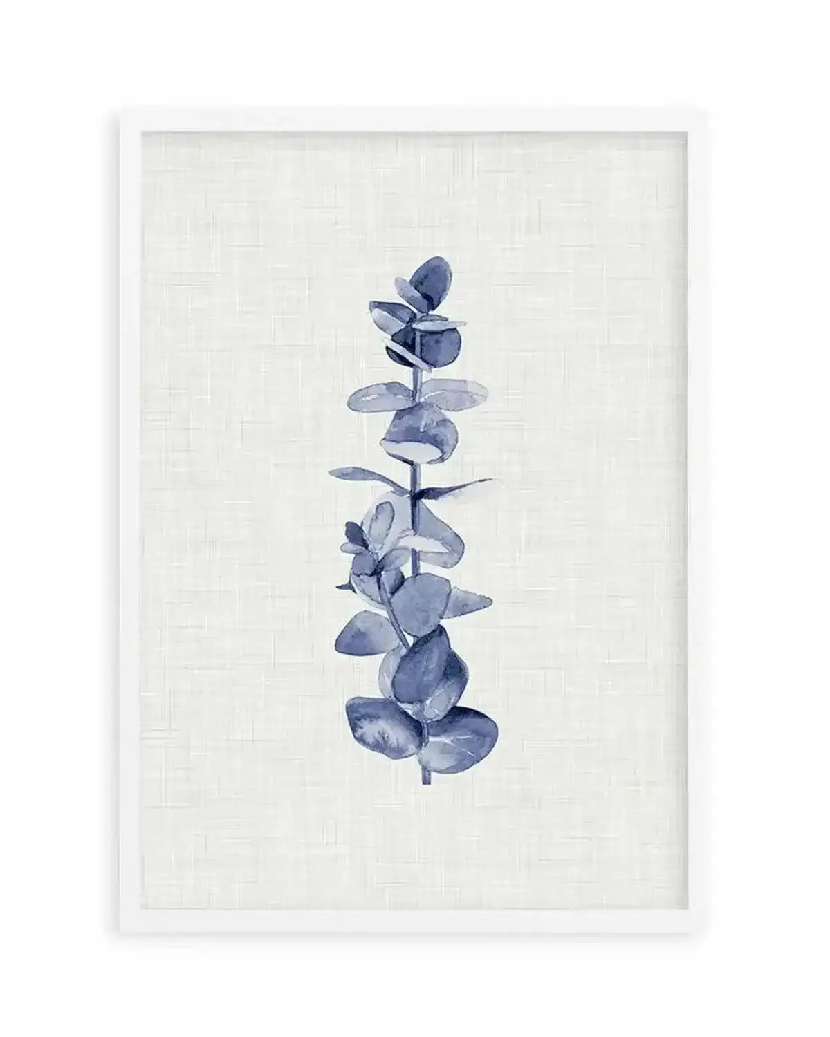 Blue Eucalyptus Art Print from Olive et Oriel where you can shop wallpaper and artworks online