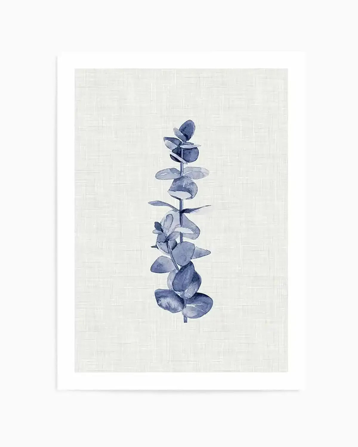 Blue Eucalyptus Art Print from Olive et Oriel where you can shop wallpaper and artworks online