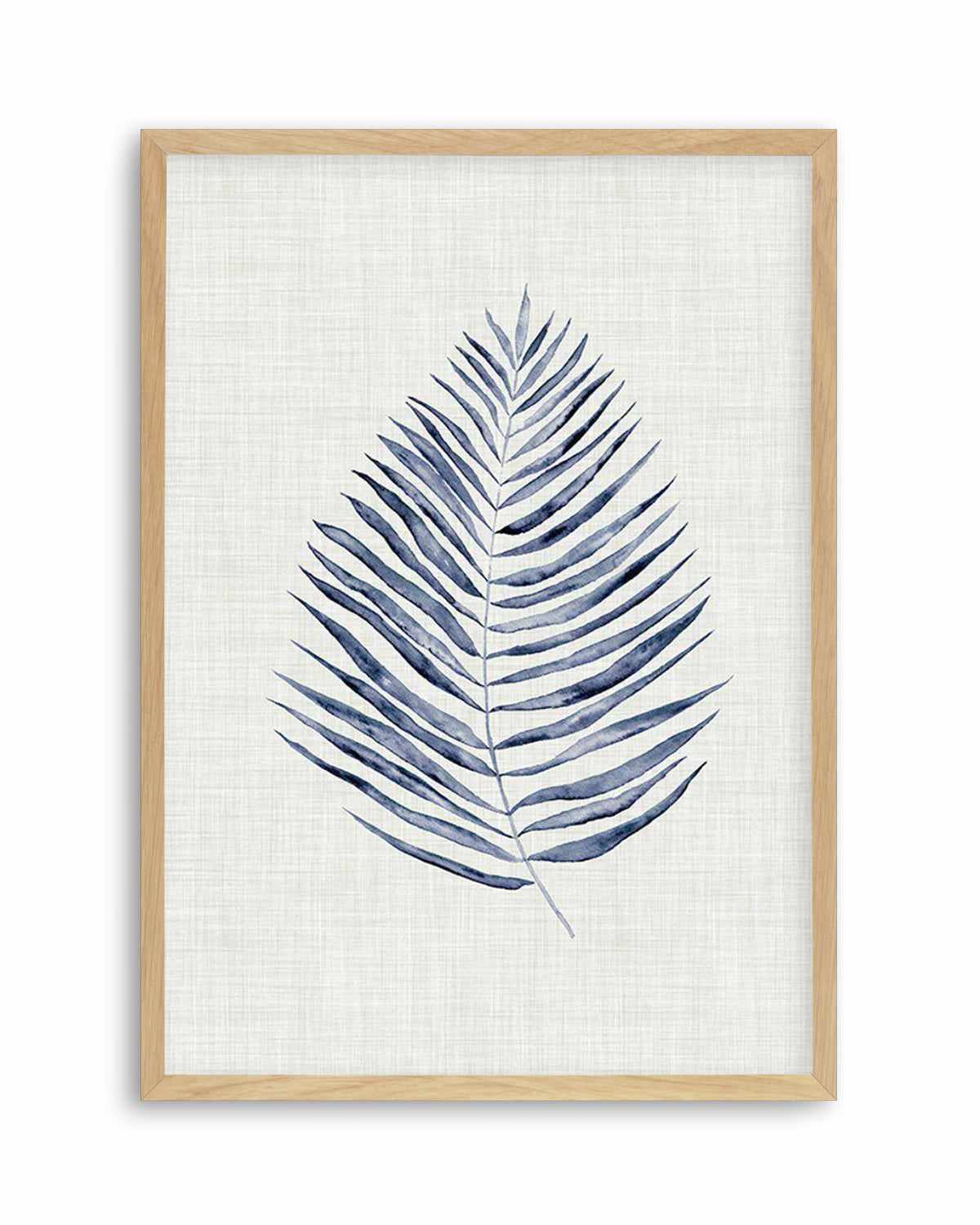 Blue Fern I Art Print