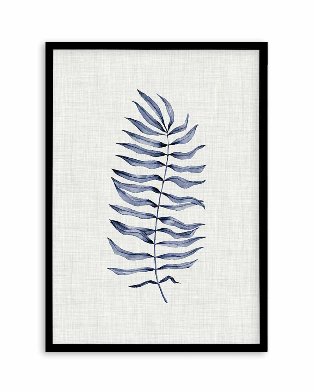 Blue Fern II Art Print