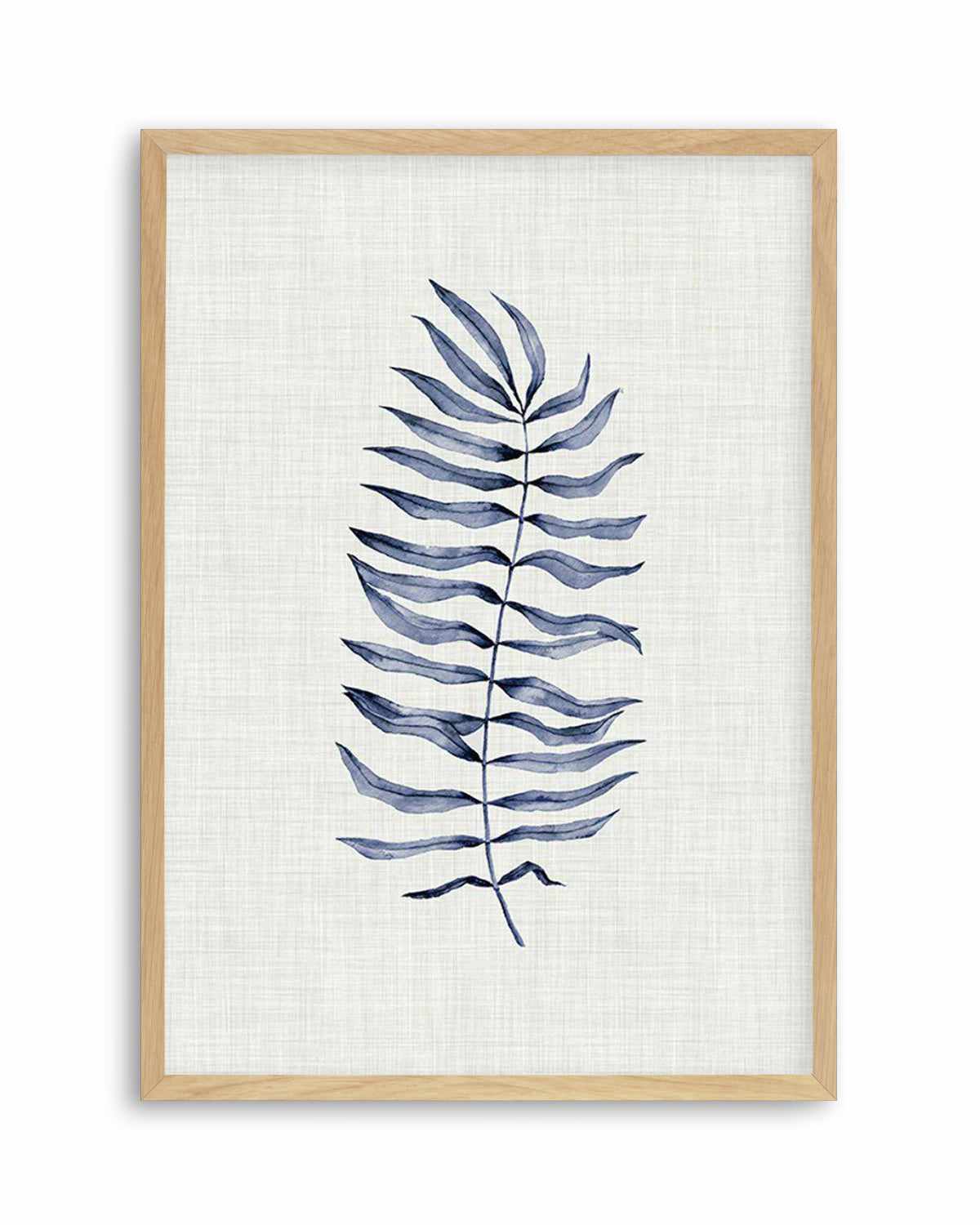 Blue Fern II Art Print