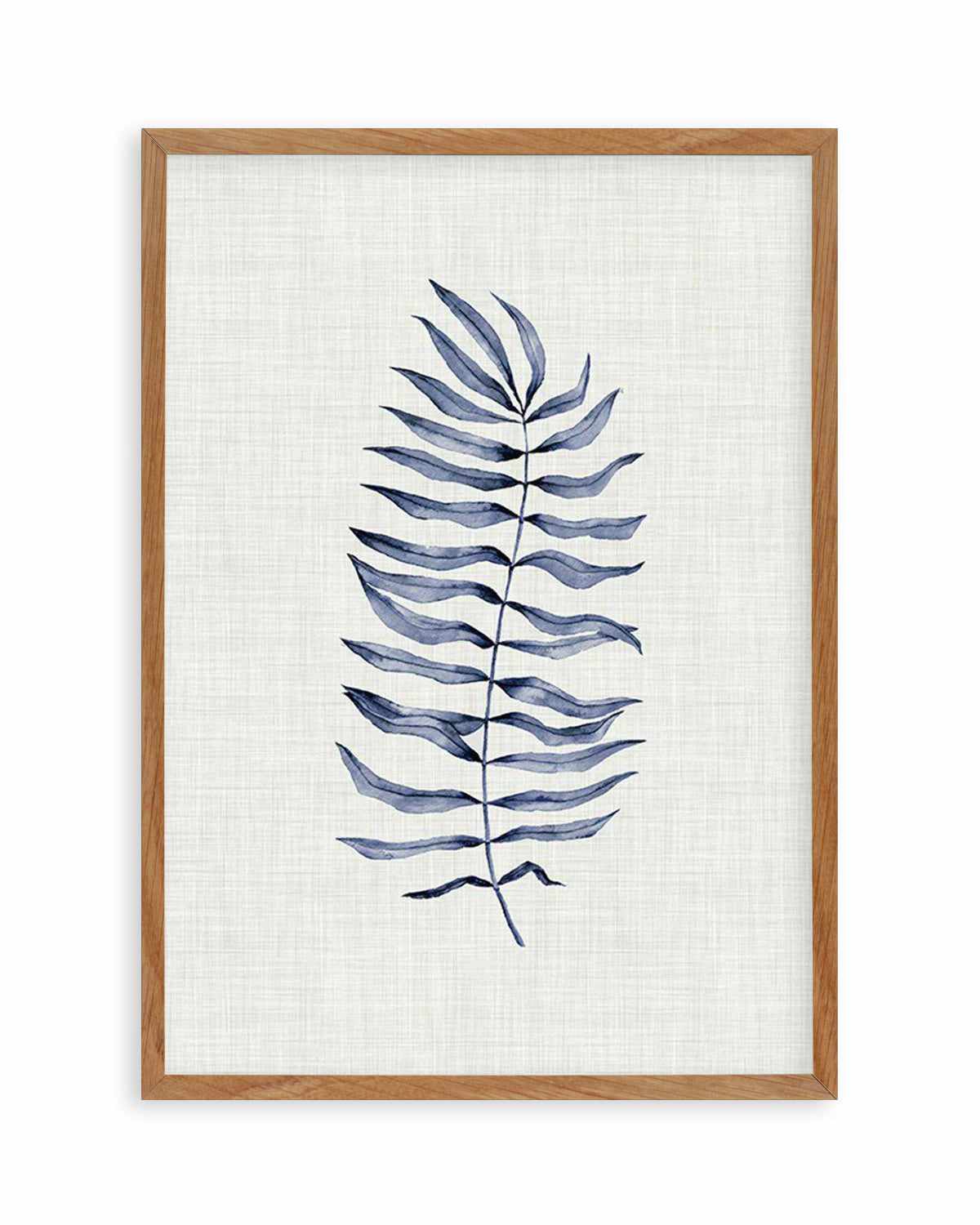 Blue Fern II Art Print