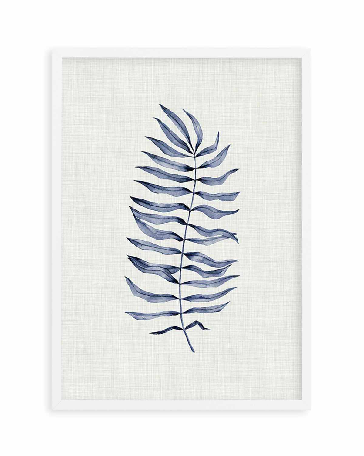 Blue Fern II Art Print