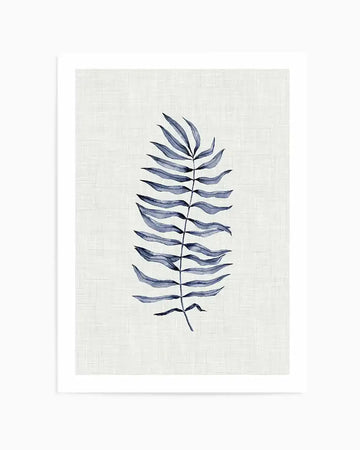 Blue Fern II Art Print from Olive et Oriel where you can shop wallpaper and artworks online