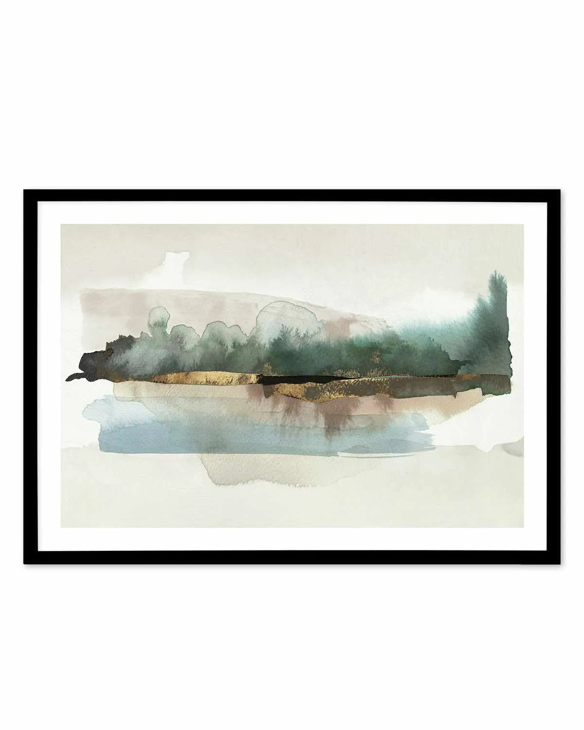 Blue Forest Horizon Art Print from Olive et Oriel where you can shop wallpaper and artworks online