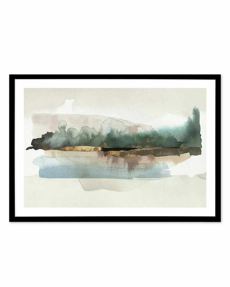 Blue Forest Horizon Art Print