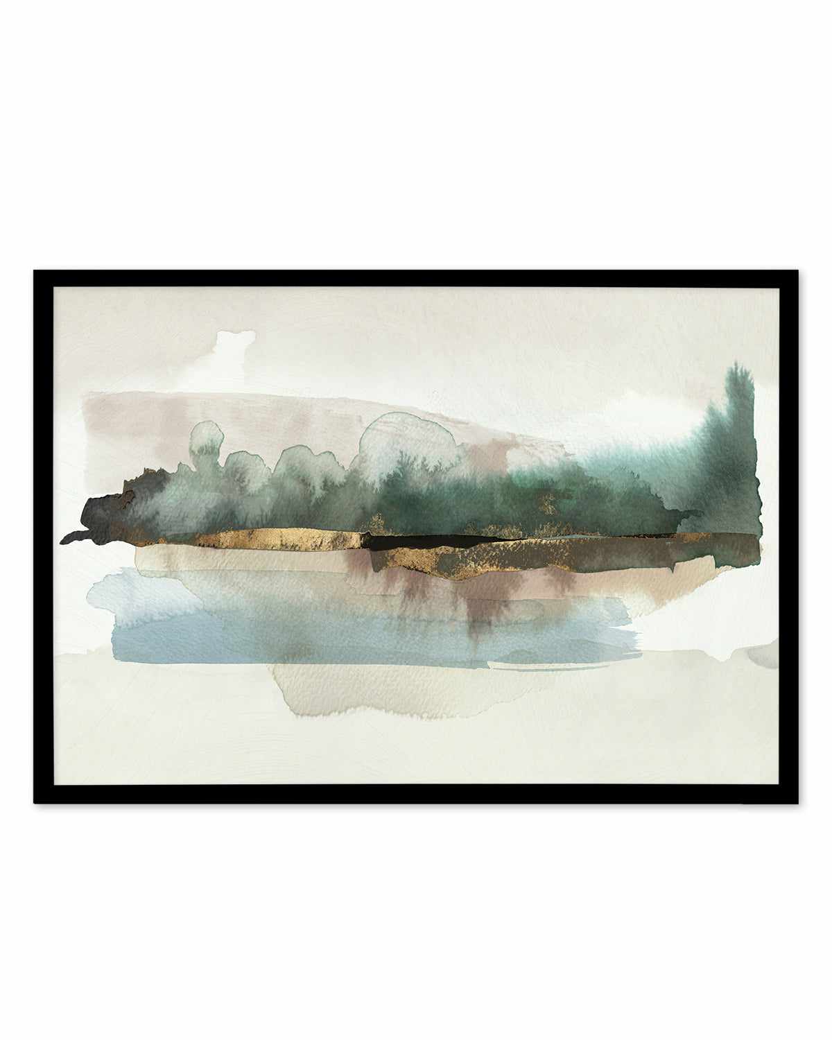 Blue Forest Horizon Art Print