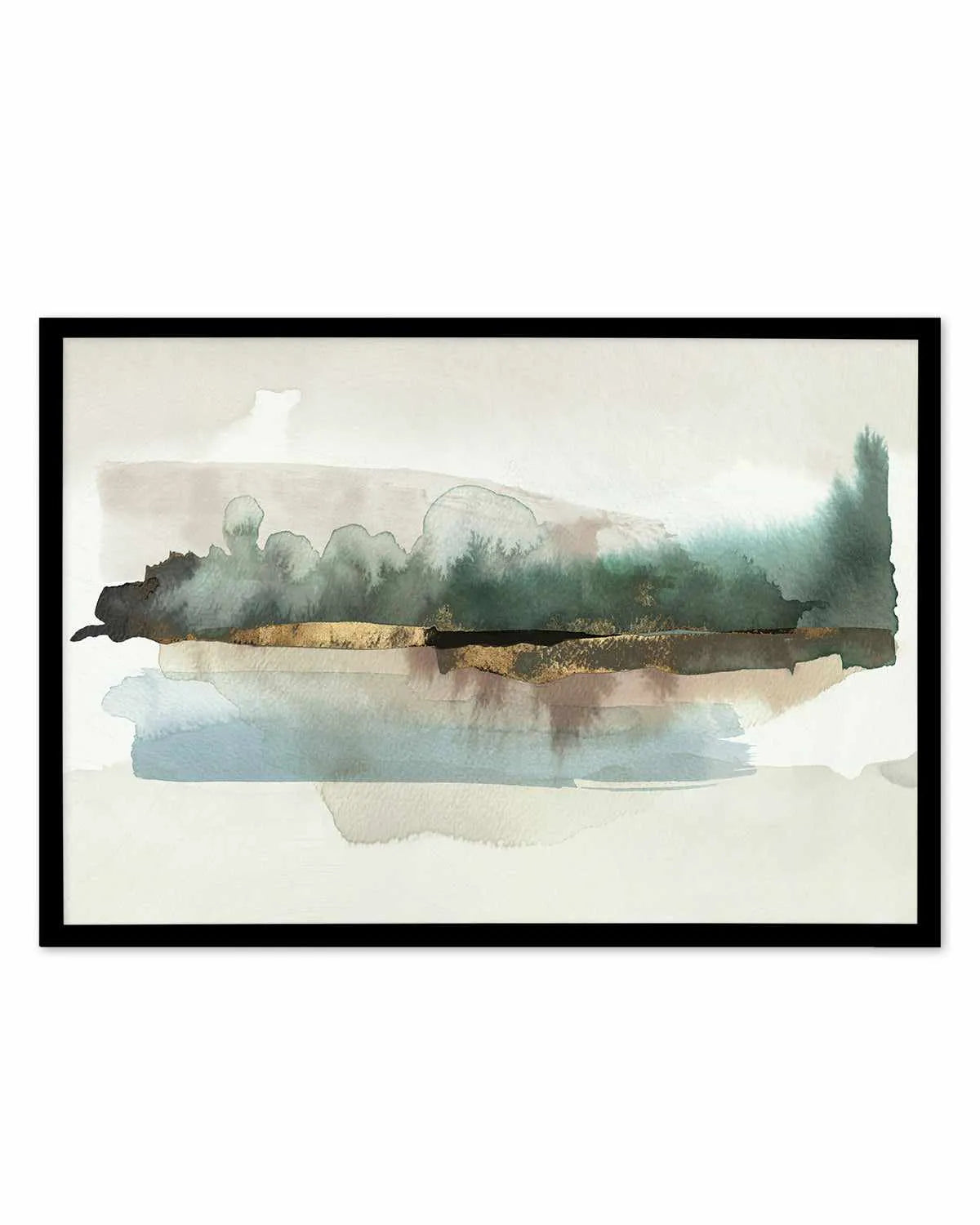 Blue Forest Horizon Art Print from Olive et Oriel where you can shop wallpaper and artworks online