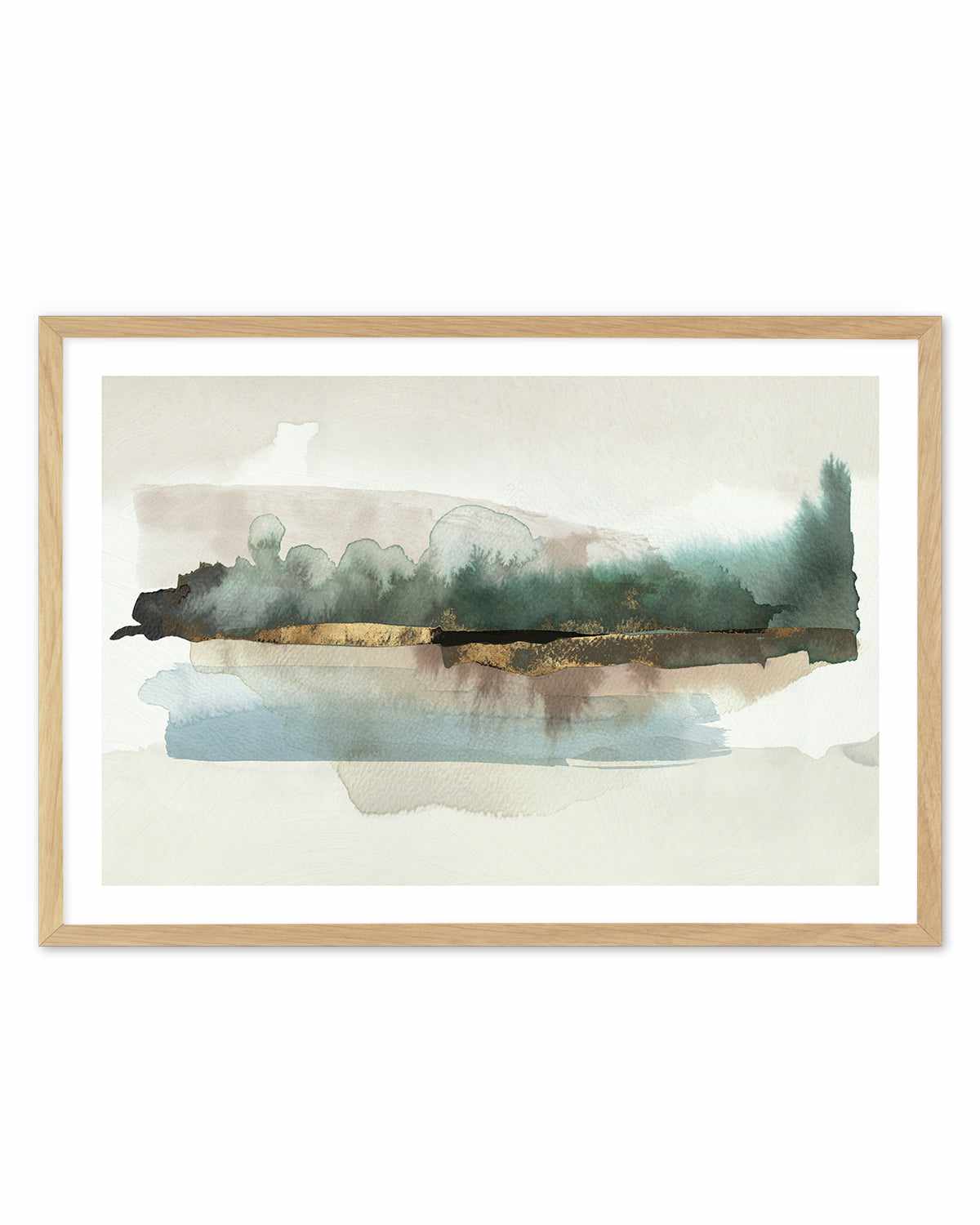 Blue Forest Horizon Art Print