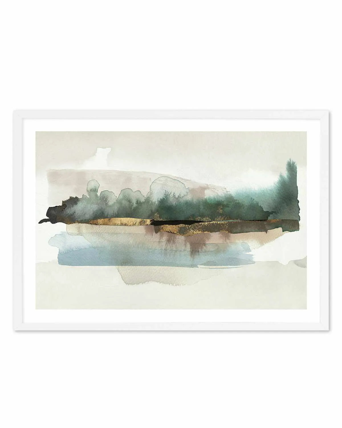 Blue Forest Horizon Art Print from Olive et Oriel where you can shop wallpaper and artworks online