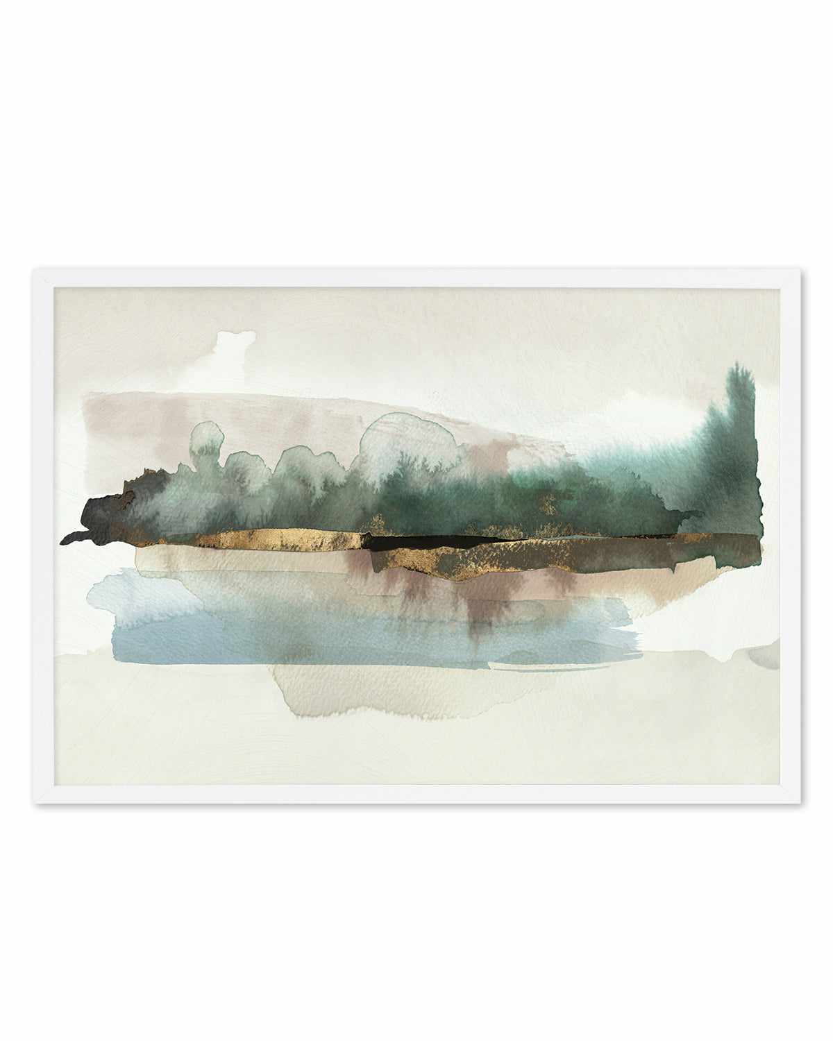 Blue Forest Horizon Art Print