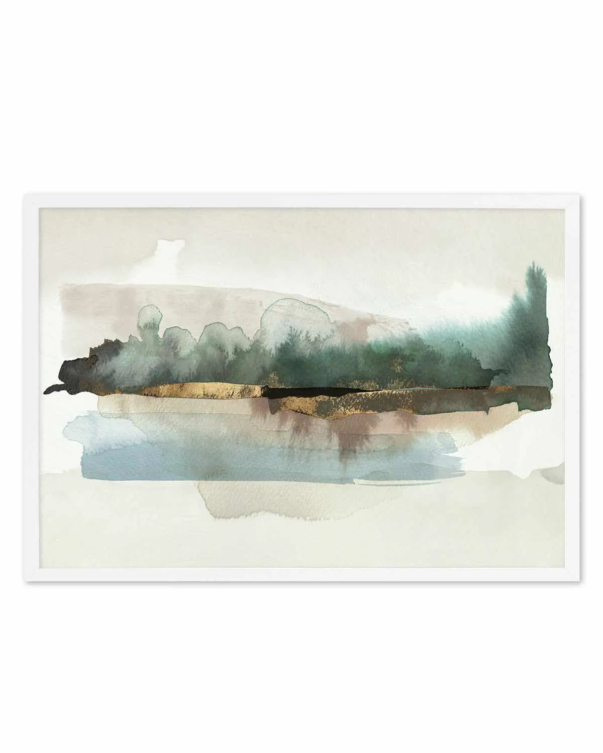 Blue Forest Horizon Art Print from Olive et Oriel where you can shop wallpaper and artworks online