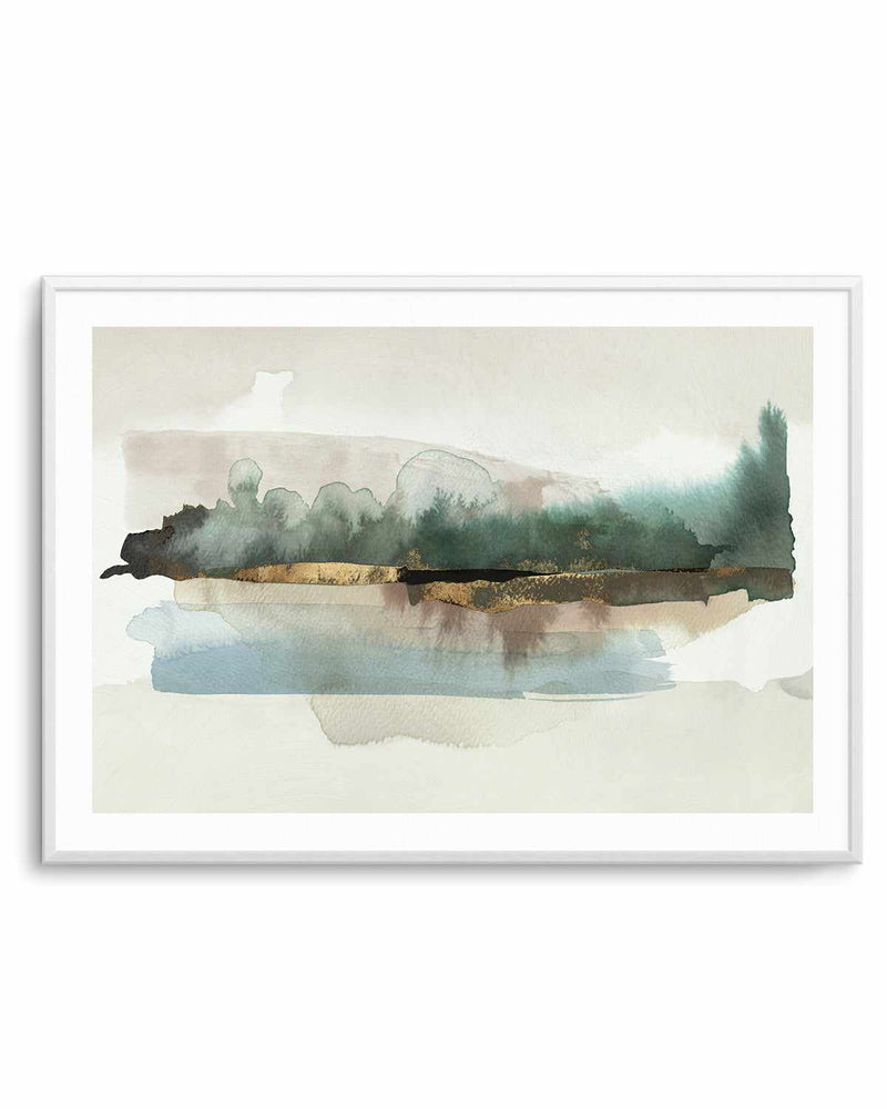 Blue Forest Horizon Art Print