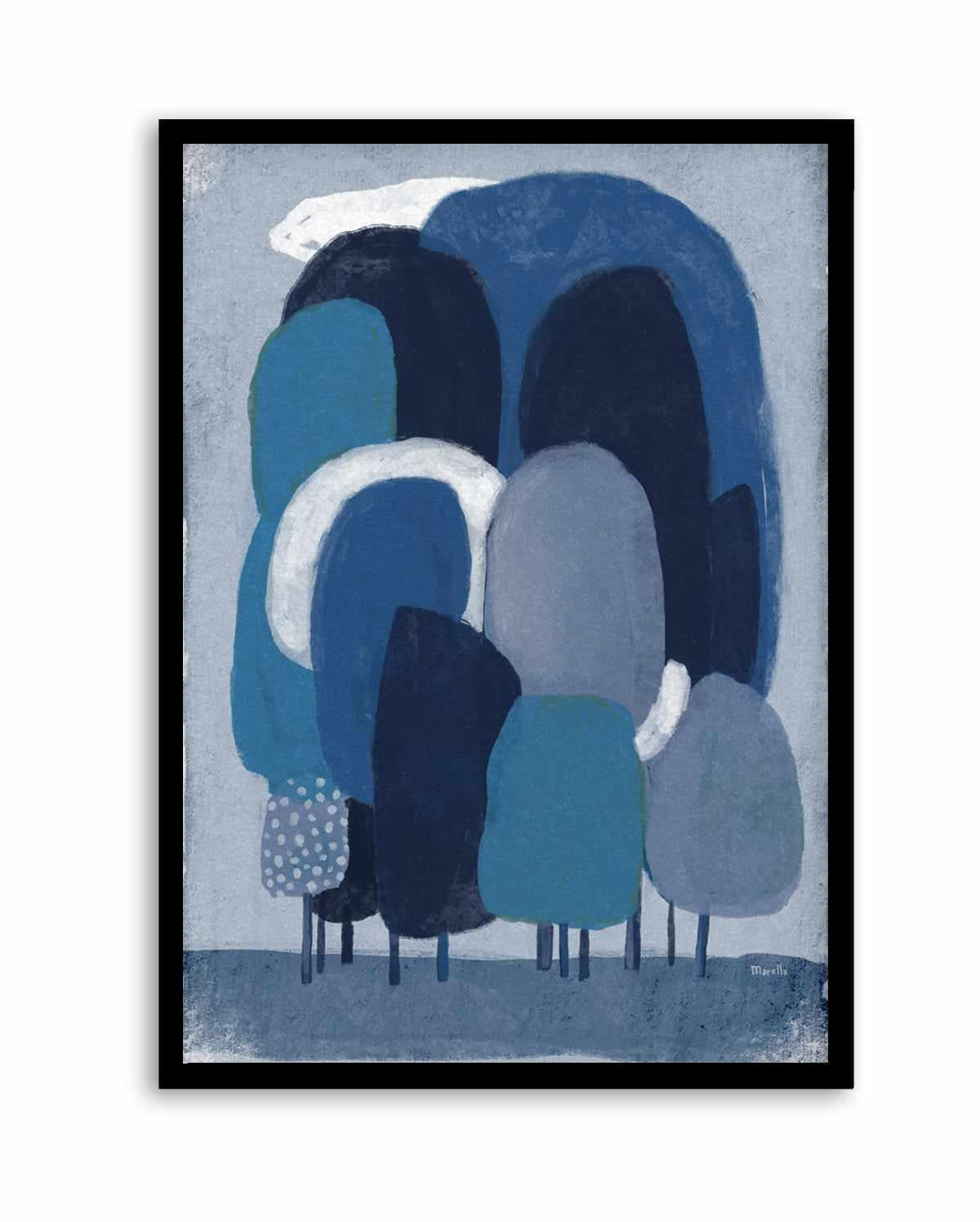 Blue Foresta by Marco Marella | Art Print from Olive et Oriel where you can shop wallpaper and artworks online