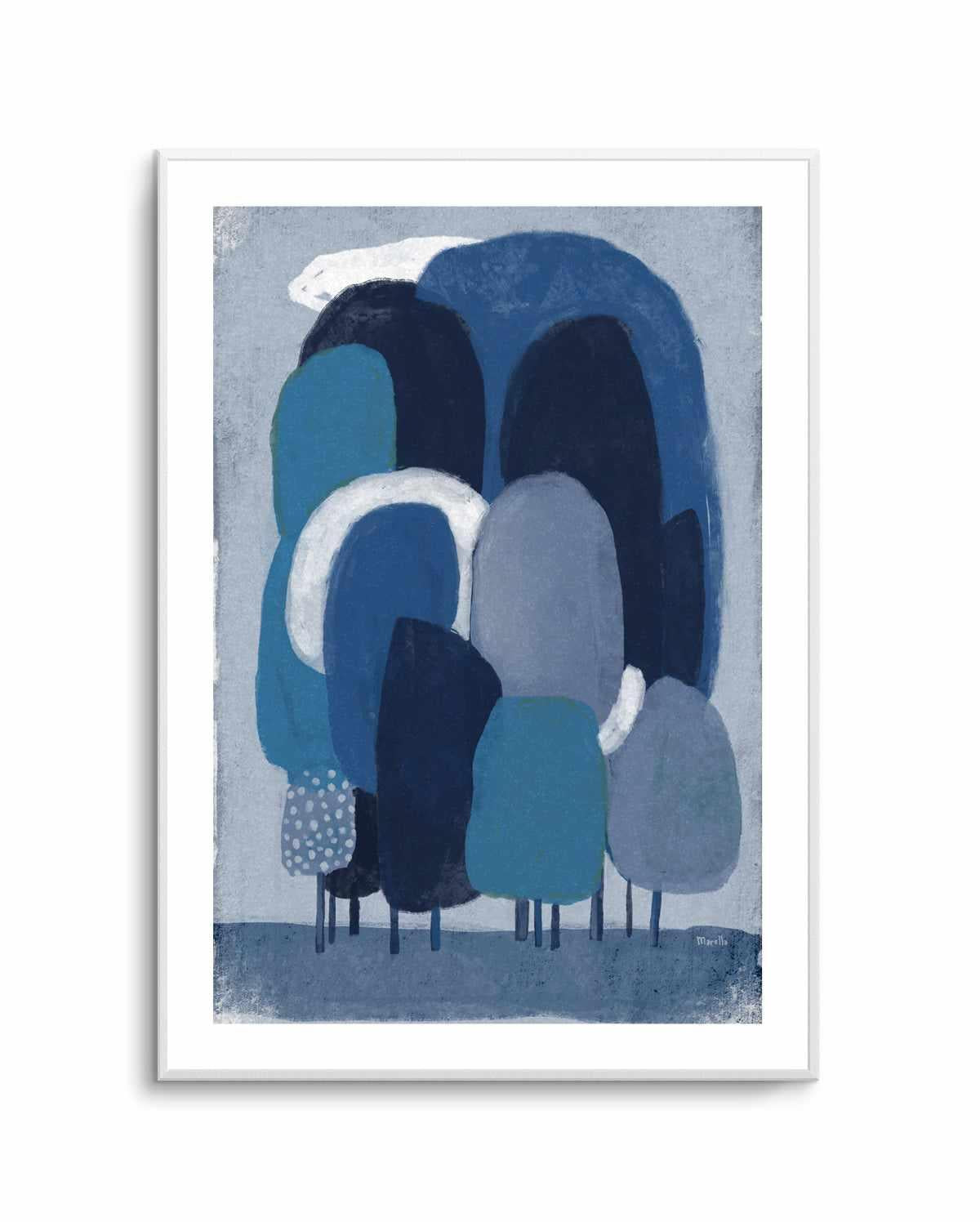 Blue Foresta by Marco Marella | Art Print from Olive et Oriel where you can shop wallpaper and artworks online