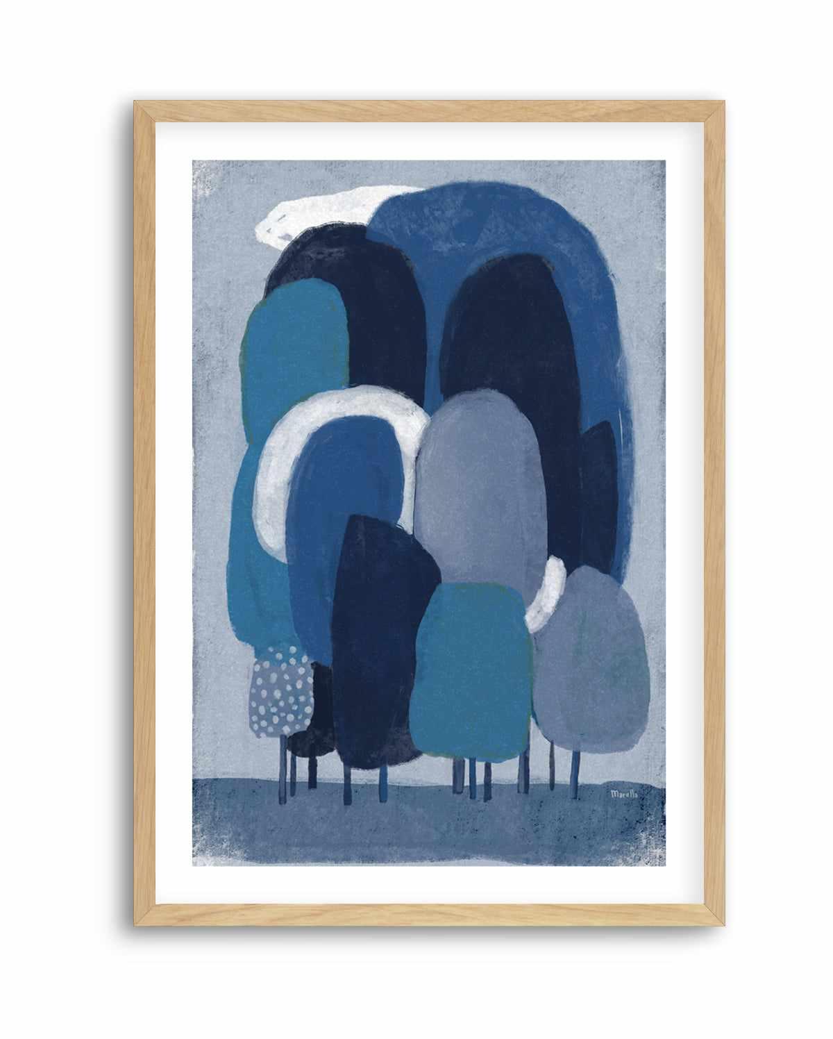 Blue Foresta by Marco Marella | Art Print from Olive et Oriel where you can shop wallpaper and artworks online