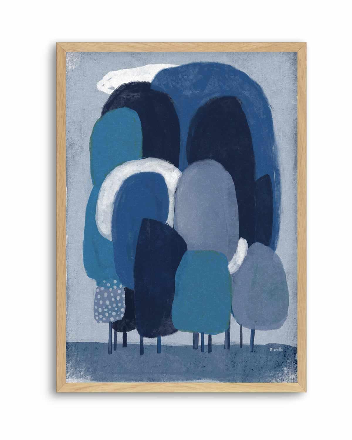 Blue Foresta by Marco Marella | Art Print from Olive et Oriel where you can shop wallpaper and artworks online