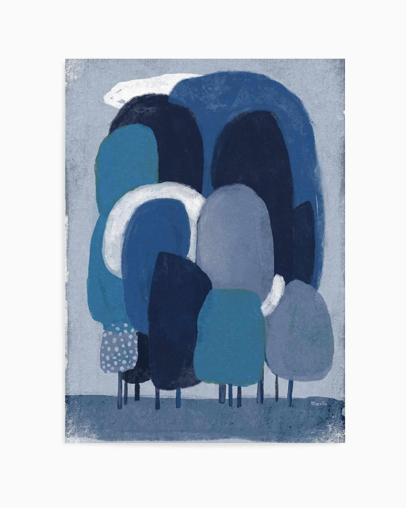 Blue Foresta by Marco Marella | Art Print from Olive et Oriel where you can shop wallpaper and artworks online