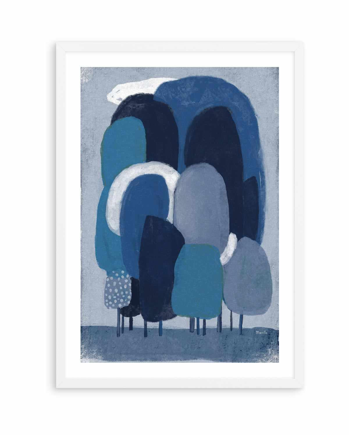 Blue Foresta by Marco Marella | Art Print from Olive et Oriel where you can shop wallpaper and artworks online