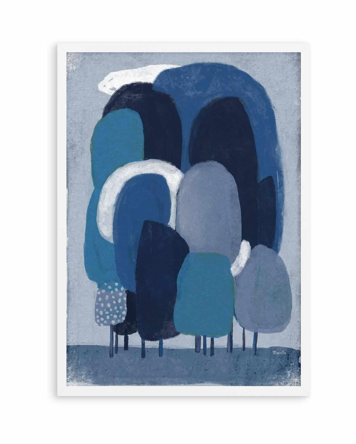 Blue Foresta by Marco Marella | Art Print from Olive et Oriel where you can shop wallpaper and artworks online